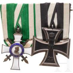 Albrechts-Orden - Ritterkreuz 2. Klasse mit Schwertern an Ordensschnalle