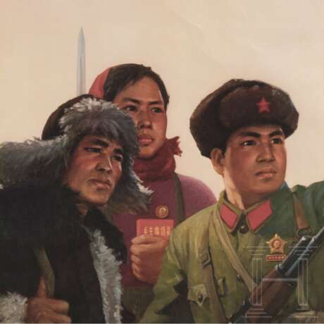 Zwei chinesische Propagandaplakate, 1970er Jahre - Foto 2