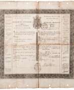 Изделия и искусство Франции. Offizieller Passierschein des Königreichs Westfalen, datiert 15.11.1811