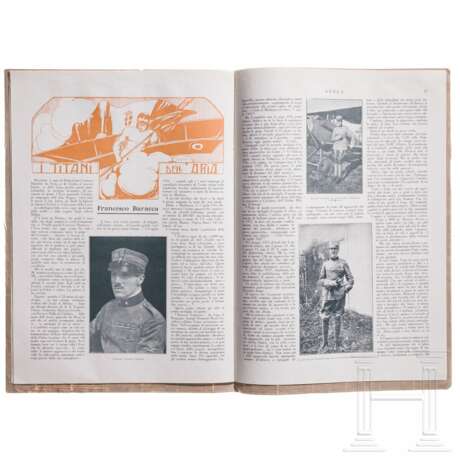 Neun Luftfahrtmagazine, einige mit Caproni-Artikeln, Italien, 1917 - 1919 - Foto 3