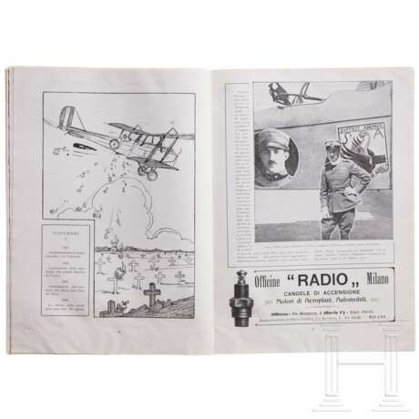 Neun Luftfahrtmagazine, einige mit Caproni-Artikeln, Italien, 1917 - 1919 - фото 5