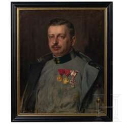 Ernst Hochschartner (1877 - 1947) - Portrait eines Oberleutnants der k.u.k. Armee, datiert 1915