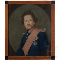 Ludwig I. von Bayern - Porträt in Pastell, Bayern, Mitte 19. Jhdt.