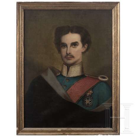 König Ludwig II. von Bayern (1864 - 1886) - Porträt in Generalsuniform, 19. Jhdt. - Foto 1