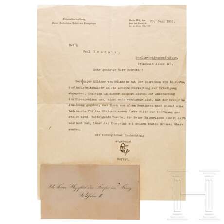 Kaiser Wilhelm II. - rotes Geschenketui als Schießpreis - Foto 3