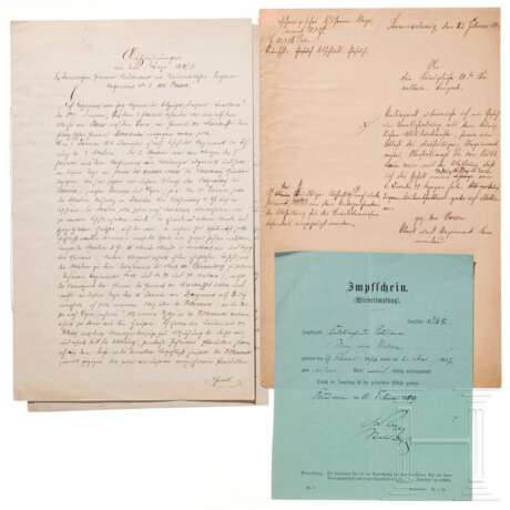 Dokumente der preußischen Offiziersfamilie von Versen, 2. Hälfte 19. Jhdt. - фото 2