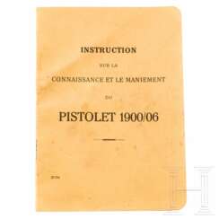 Instruction suisse originale du Pistolet 1900/06