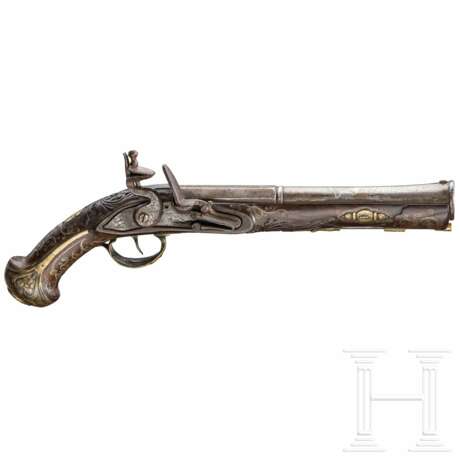 Tromblonpistole, Basararbeit unter Verwendung alter Teile, osmanisch, 20. Jhdt - photo 1