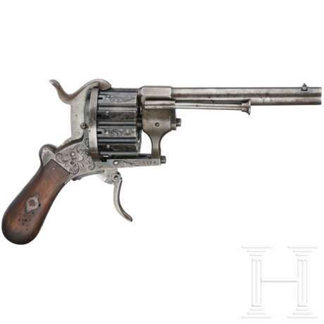 12-schüssiger Stiftfeuer-Revolver, Heinrich Riffelmann in Solingen, um 1860 - photo 1