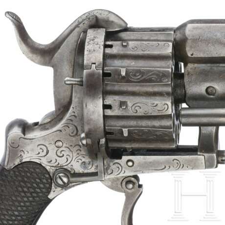 Zwölfschüssiger Stiftfeuer-Revolver, Heinrich Riffelmann in Solingen, um 1860 - photo 3