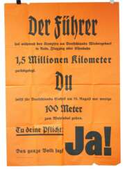 NSDAP: Wahlplakat "Der Führer - Tu deine Pflicht! Ja!".