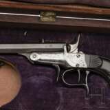Scheibenpistole im Kasten, um 1880 - Foto 4