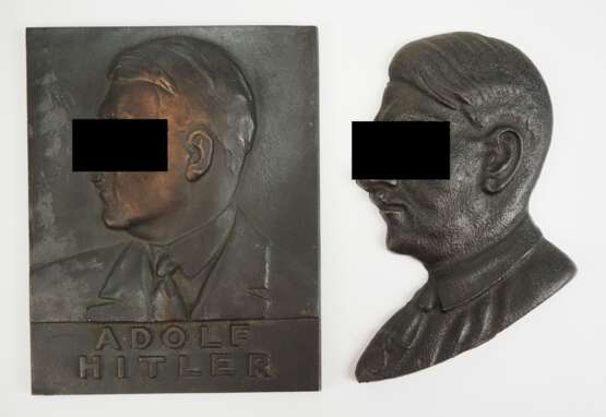 Adolf Hitler - Lot von 2 Plaketten. - photo 1