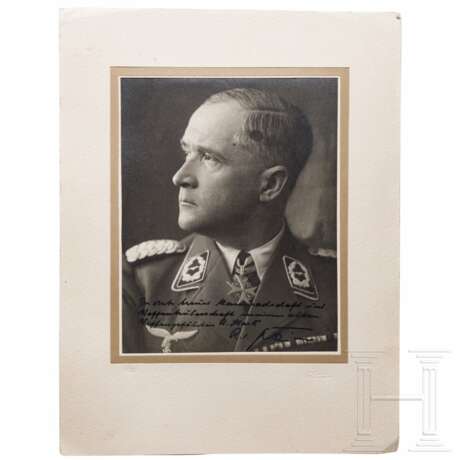 Oberstleutnant Rudolf Stark - Geschenkporträt mit Widmung von Ritter von Greim - фото 1