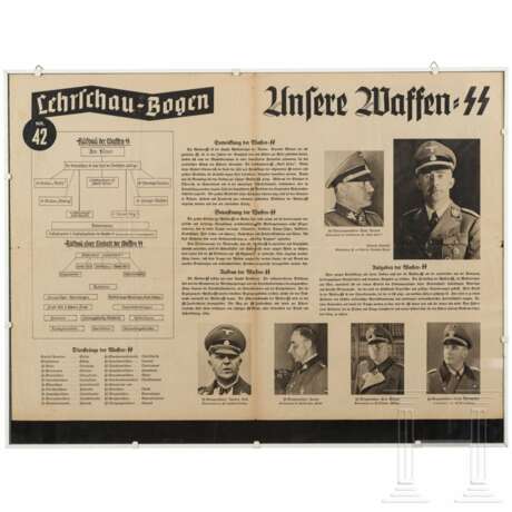 "Lehrschau-Bogen Nr. 42 - Unsere Waffen-SS" - photo 1