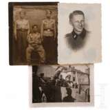 Zwei Fotos mit kroatischen/albanischen SS-Freiwilligen und ein Porträtfoto - photo 1