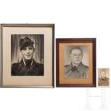 Drei Porträtaufnahmen von Sturmgeschützmännern - Foto 1