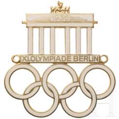 Automobilplakette zur XI. Olympiade in Berlin 1936