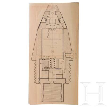 Caproni - Entwürfe von Fliegerbomben, 1930er/40er Jahre - фото 3