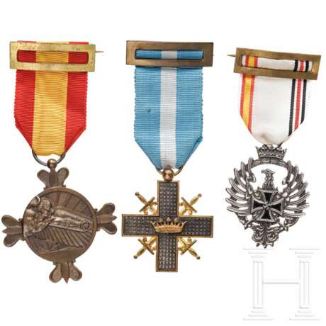 Drei Auszeichnungen der spanischen Truppen, 20. Jhdt. - Foto 1