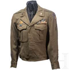 Feldbluse, sog. "Ike Jacket", für einen Corporal in einer Troop Carrier Group