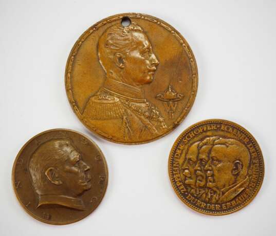 Deutsches Kaiserreich: Lot von 3 Medaillen. - photo 1