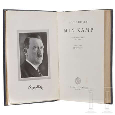 "Mein Kampf" - einbändige norwegische Ausgabe "Min Kamp" für das Parlament - Foto 3