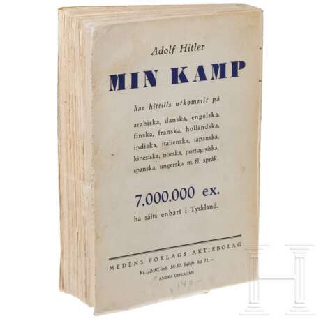 "Mein Kampf" - einbändige norwegische Ausgabe "Min Kamp" - Foto 5