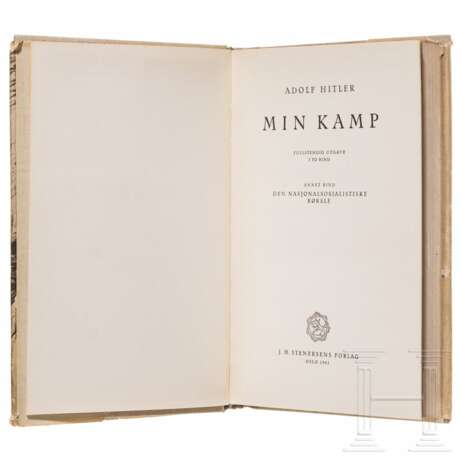 "Mein Kampf" - zweibändige norwegische Ausgabe "Min Kamp" - Foto 4