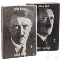 "Mein Kampf" - zweibändige norwegische Ausgabe "Min Kamp"