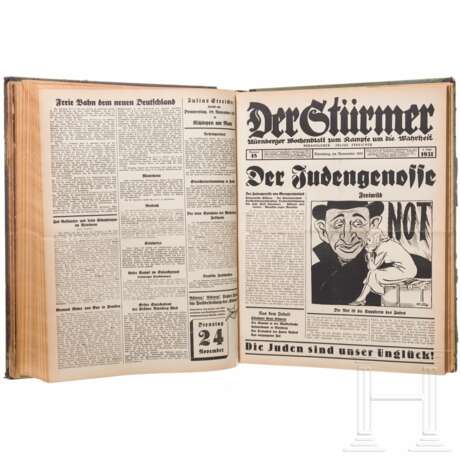 "Der Stürmer" - gebundene Ausgaben der Jahre 1931 - 1932 - Foto 4