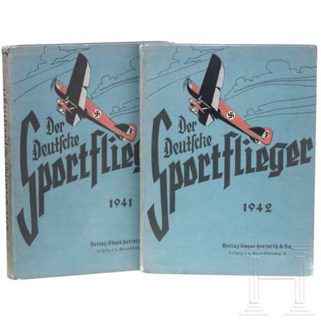 Gebundene Ausgaben der Zeitschrift "Der Deutsche Sportflieger", 1941 und 1942 - photo 1