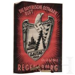 Plakat "Die deutsche Ostmark ruft - Gautag 1937 - 6. Juni Regensburg"