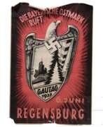 Dépliants et brochures. Plakat "Die deutsche Ostmark ruft - Gautag 1937 - 6. Juni Regensburg"
