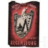 Plakat "Die deutsche Ostmark ruft - Gautag 1937 - 6. Juni Regensburg" - photo 1