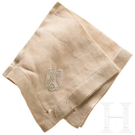 Adolf Hitler - Serviette zum Tafelservice des Berghofs - Foto 1