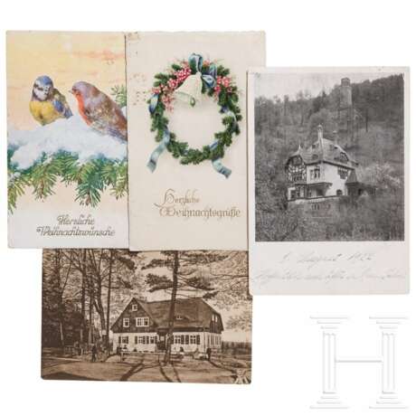 Adolf Hitler - Schreiben und vier Postkarten mit Weihnachts-/Neujahrswünschen, 1927 - фото 2