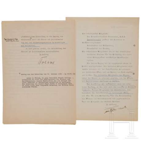 Schriftverkehr zwischen der Privatkanzlei Adolf Hitlers, der Präsidial-Kanzlei Berlin und dem Auswärtigen Amt - photo 3