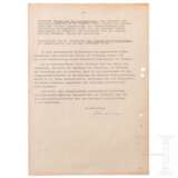 Autographen von Gen.Admiral Wilhelm Marschall und GFM Erhard Milch sowie "Geheim!"-Schreiben der Sipo von 1939 - photo 2