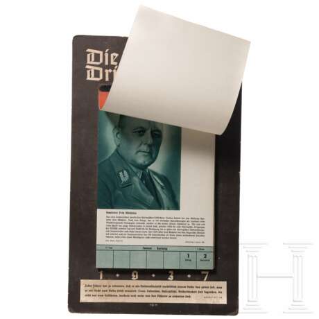 Wandkalender "Die Führung des Dritten Reiches" von 1937 - photo 3