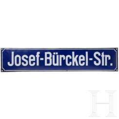Straßenschild "Josef-Bürckel-Str."