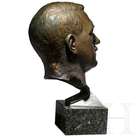 Bronzener Porträtkopf Adolf Hitlers - Foto 2