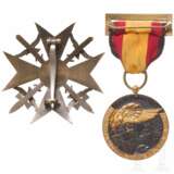 Spanienkreuz in Bronze mit Schwertern - photo 2