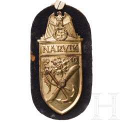 Narvikschild in Gold für Marineangehörige