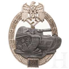 Panzerkampfabzeichen in Silber der III. Stufe für 50 Einsatztage