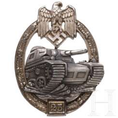Panzerkampfabzeichen in Silber der II. Stufe für 25 Einsatztage