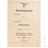 Urkunde zum Abzeichen für Fallschirmschützen der Luftwaffe, 1940 - Foto 1