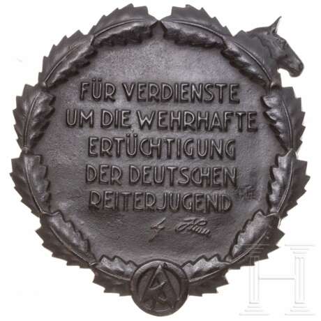 Plakette "Für Verdienste um die wehrhafte Ertüchtigung der deutschen Reiterjugend" - Foto 2