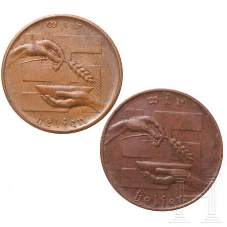 Zwei 5-Schilling-Spendenmünzen des WHW Gau Wien - Foto 2