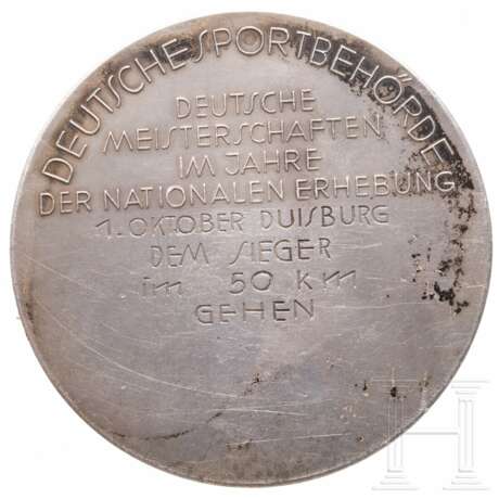 Silberne Siegermedaille der Deutschen Sportbehörde 1933 - фото 2